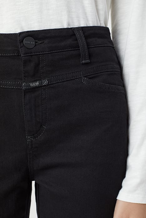 STYLE NAME SKINNY PUSHER JEANS BLACK 7