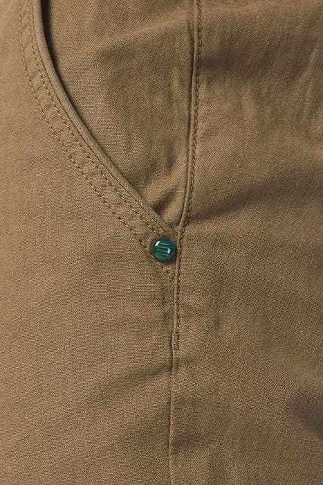 SHORT WITH LINEN GARMENT DYED ALMOND 7
