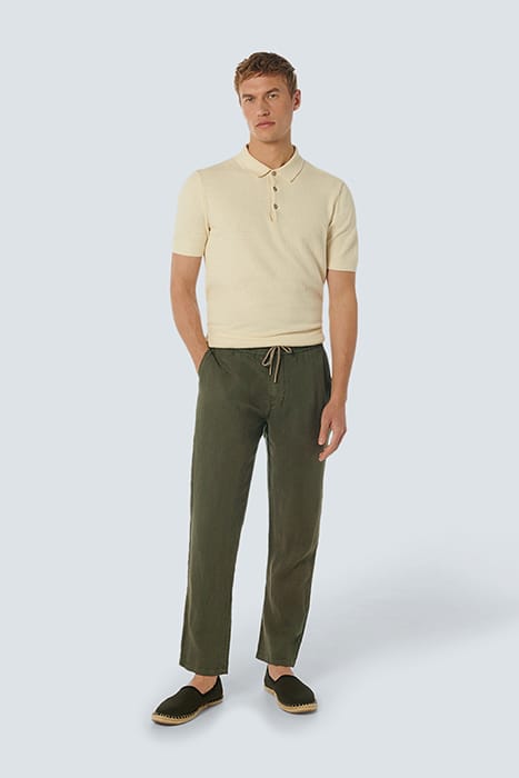 PANTS LINEN GARMENT DYED DARK STEEL 3