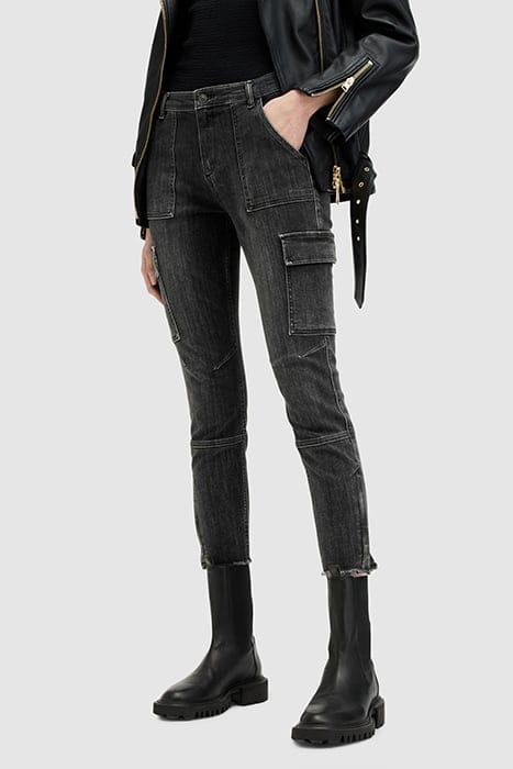 DURAN SKINNY CARGO WASHED BLACK 1