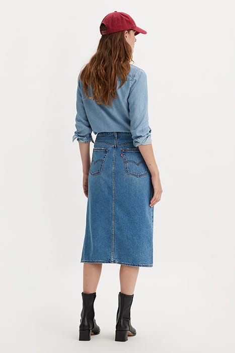 SIDE DENIM SKIRT MULTICOLOUR 2