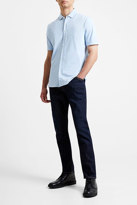PIQUE SHIRT SS BLUE 2