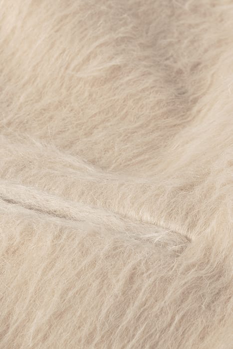 HAIRY SLEEVELESS BLAZER SEPIA SAND 8