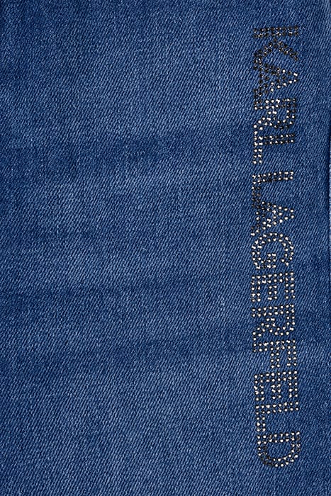 SKINNY LOGO DENIM MID BLUE 3
