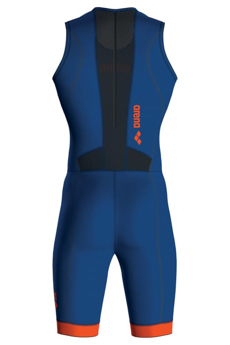 M TRISUIT ST 2.0 REAR ZIP ROYAL/ORANGE 4