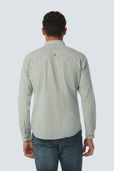 SHIRT STRIPES WITH LINEN ZINC 2