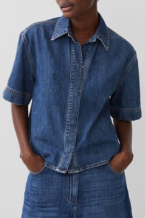 FRENCH CONNECTION FINLEY DENIM SS SHIRT VINTAGE 1