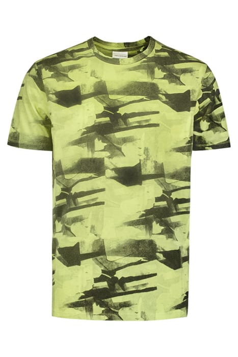 T-SHIRT CREWNECK ALLOVER PRINTED GARMENT DYED LIME 4