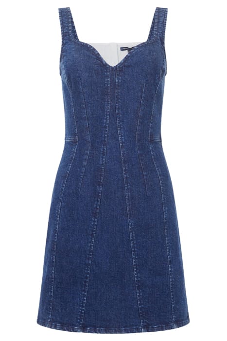 FRENCH CONNECTION CARA DENIM DRESS MID WASH 4