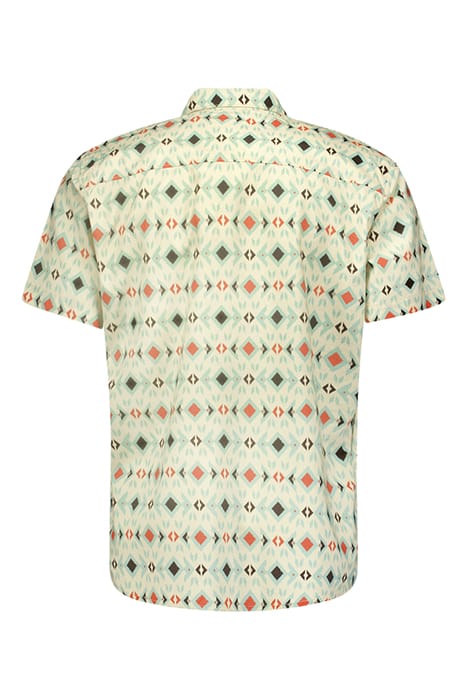 SHIRT SHORT SLEEVE RESORT COLLAR ALLOVER PRINTED OFFWHITE 5