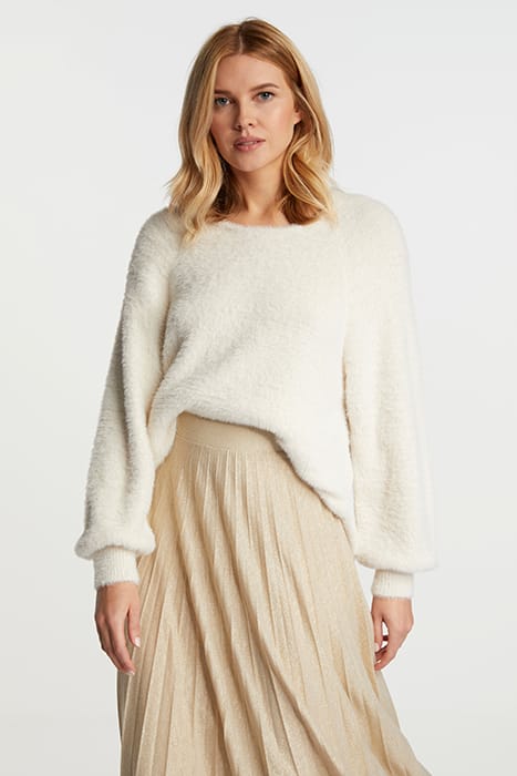 COZY CREW NECK PEARL WHITE 1