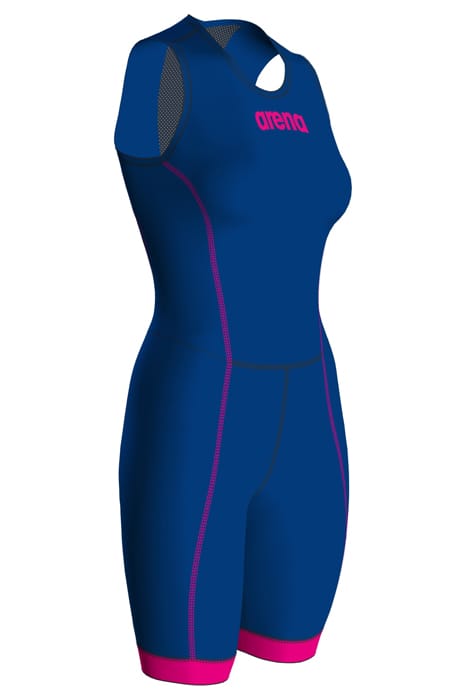 W TRISUIT ST 2.0 REAR ZIP ROYAL/PINK 6