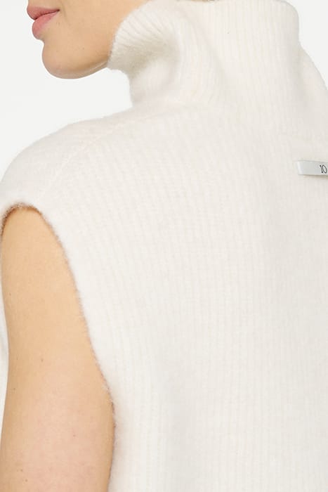 SHORT SOFT KNIT SWEATER ECRU 5