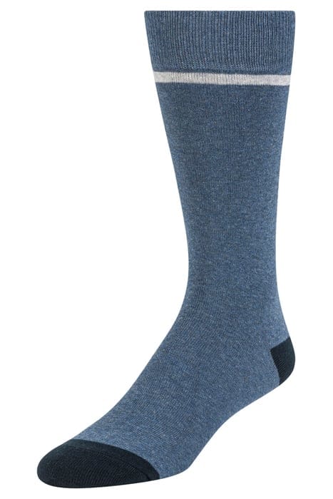 3PK MENS NON TERRY CREW BLUE 3
