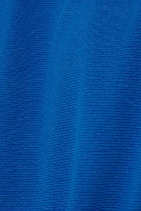 T-SHIRT CREWNECK SOLID JACQUARD COBALT 7