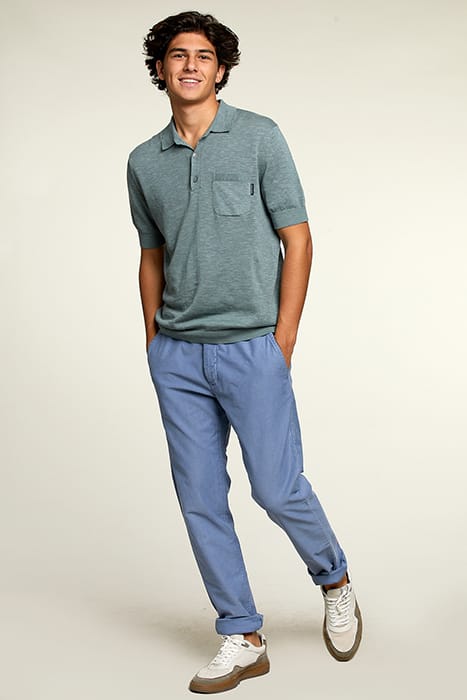 SLIM FIT COTTON CHINO DENIM BLUE 3