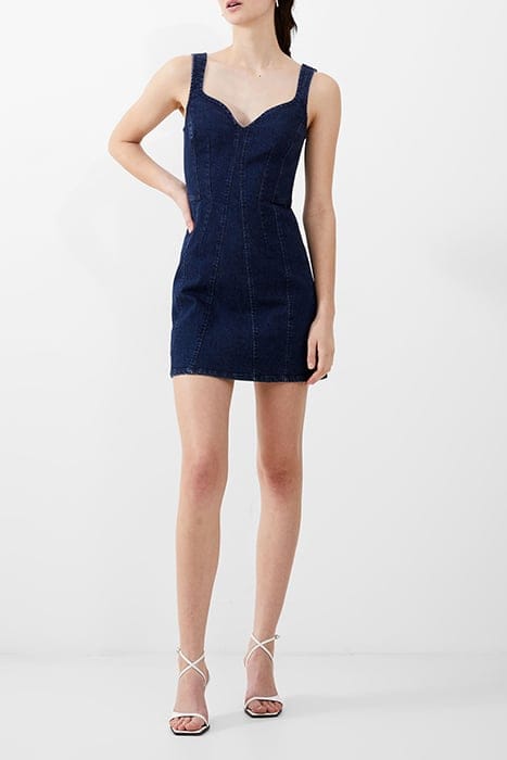 FRENCH CONNECTION CARA DENIM DRESS MID WASH 2