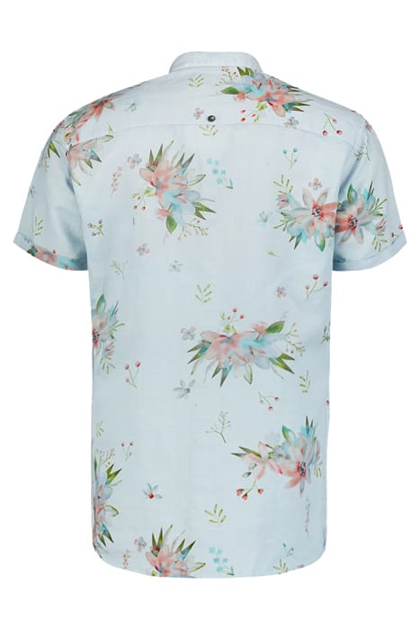 SHIRT SHORT SLEEVE ALLOVER PRINTED WITH LINEN SKY 5