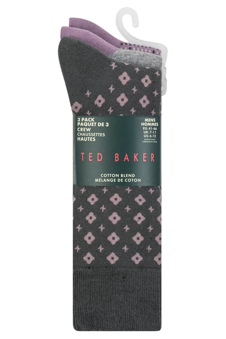 3PK MENS NON TERRY CREW DARK GREEN 6