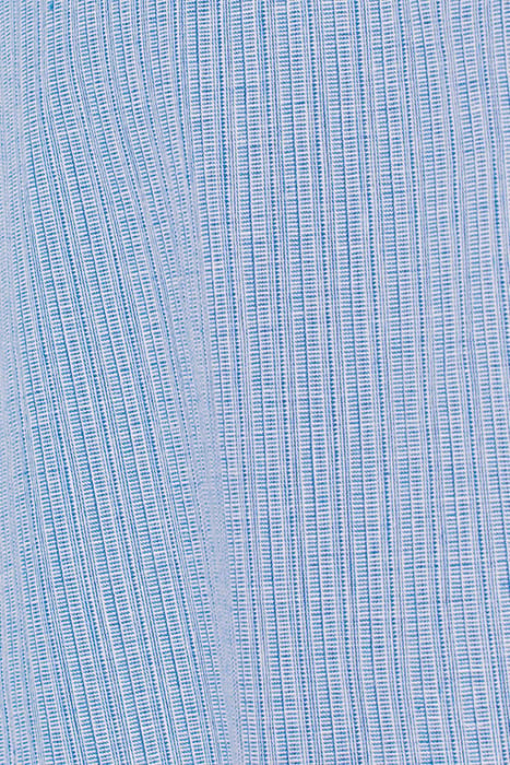 SHIRT SHORT SLEEVE 2 TONE WITH LINEN COBALT 7