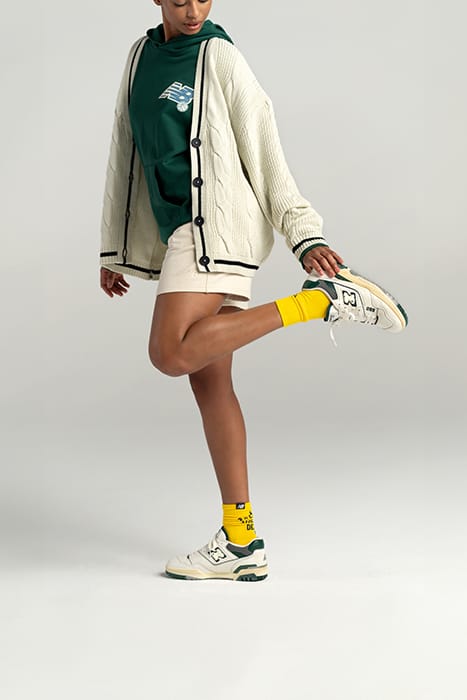 BB550VTG SNEAKERS IN SEA SALT & GREEN 3