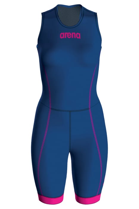 W TRISUIT ST 2.0 REAR ZIP ROYAL/PINK 4