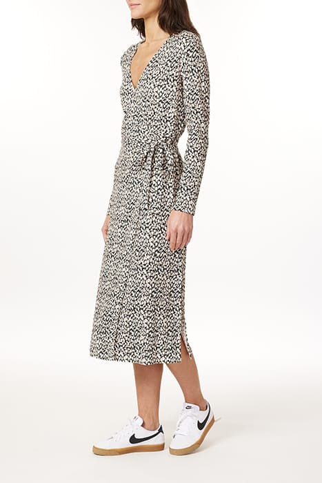 LONG SLEEVE KNIT DRESS ABSTRACT DOTS 5