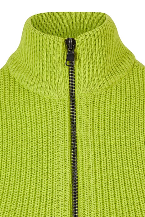 LADIES SHORT KNIT VEST FROZENYELLOW 8