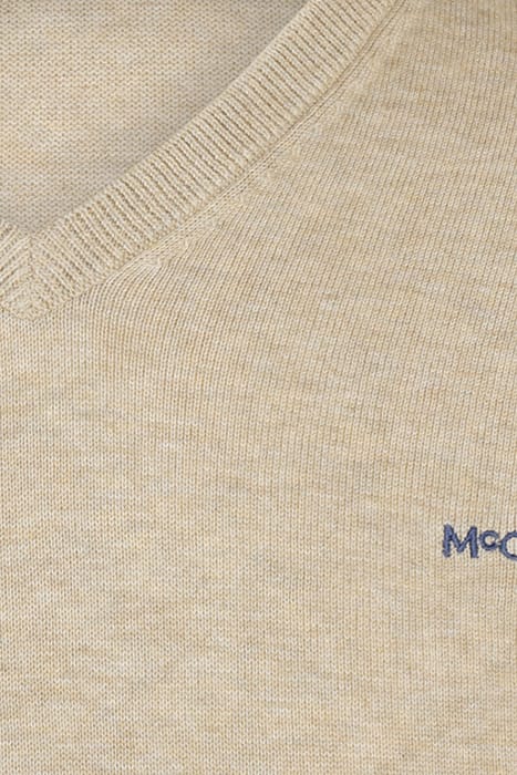 V-NECK SWEATER SAND 7