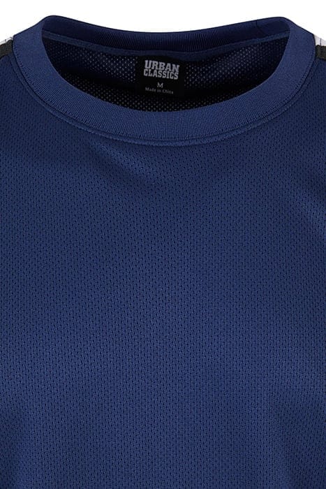 OVERSIZED STRIPES MESH TEE DARKBLUE 8