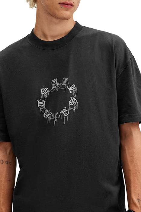 CRYPTIERRA SS CREW WASHED BLACK 5