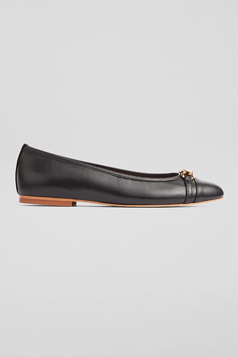 BRIELLE TWIST BALLERINA SHOES BLACK 1