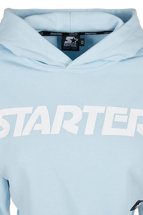 LADIES STARTER CROPPED HOODY ICEWATERBLUE 8