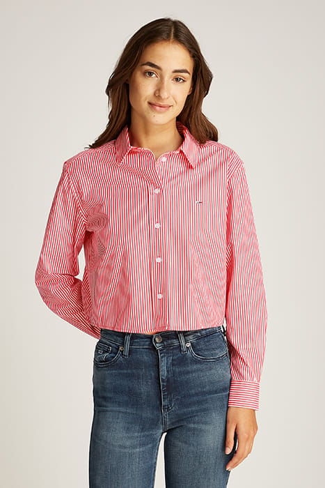TJW CRP RELAXED FIT SHIRT RED/WHITE STRIPE 1