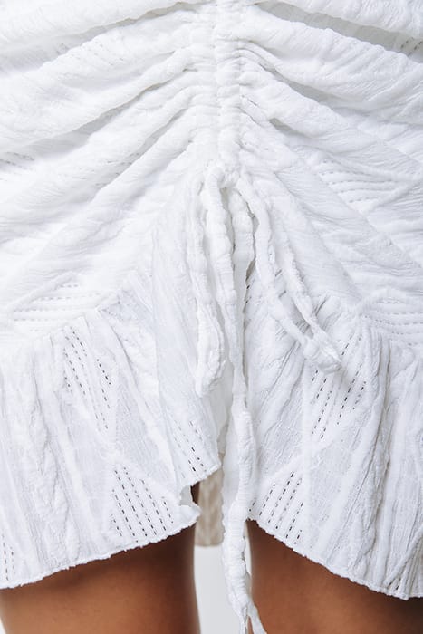 ZORAH BRODERIE MINI DRESS SS OFF WHITE 6