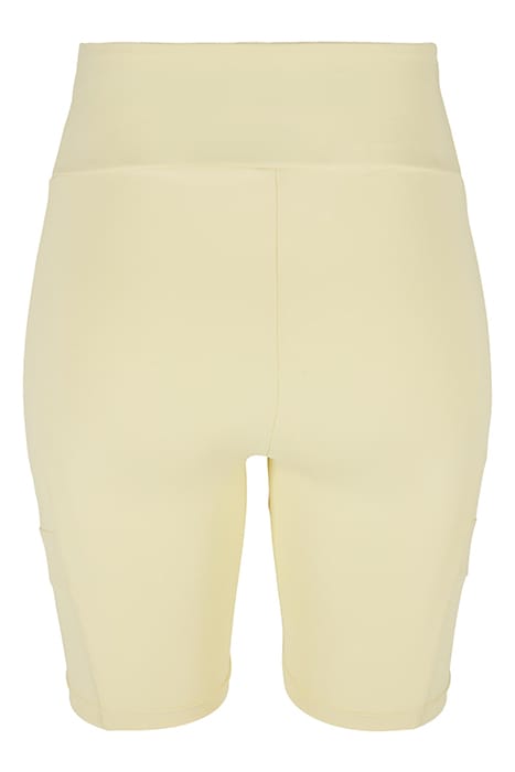 LADIES HIGH WAIST TECH MESH CYCLE SHORTS SOFTYELLOW 5