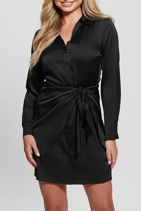GUESS ECO ES LS ALYA DRESS JET BLACK A996 1