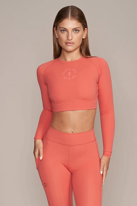 HELEN - WOMEN'S CROPPED LONGSLEEVE TOP RED 1