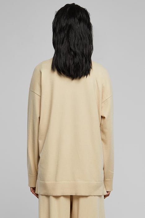 LADIES KNITTED ECO VISCOSE SWEATER WETSAND 2