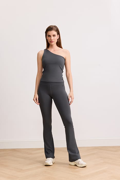 SIENNA SHAPE ONE SHOULDER TOP DARK GREY 2