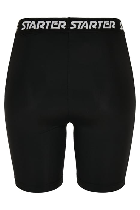 LADIES STARTER LOGO TAPE CYCLE SHORTS BLACK 5
