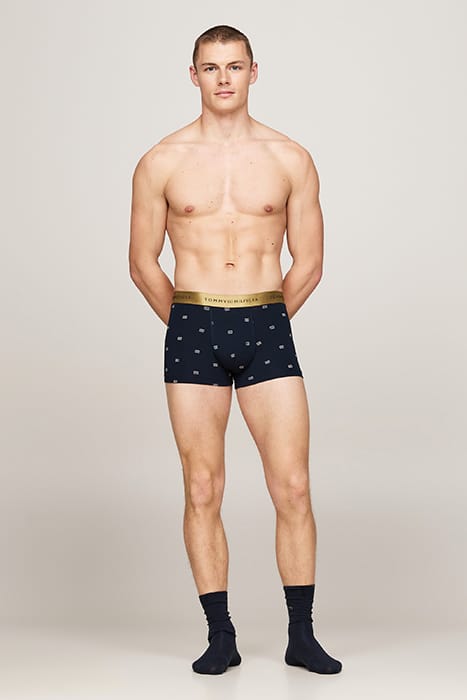 SKINNY FIT TRUNK PRINT & SOCK SET OUTLINE FLAG/DESERT SKY 3