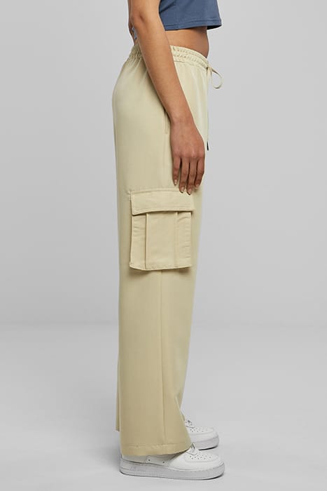 LADIES VICOSE STRAIGHT LEG CARGO PANTS CONCRETE 7