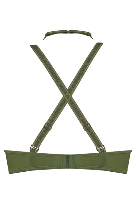 QUEEN BEE OLIVE GREEN PUSH UP BRA 4