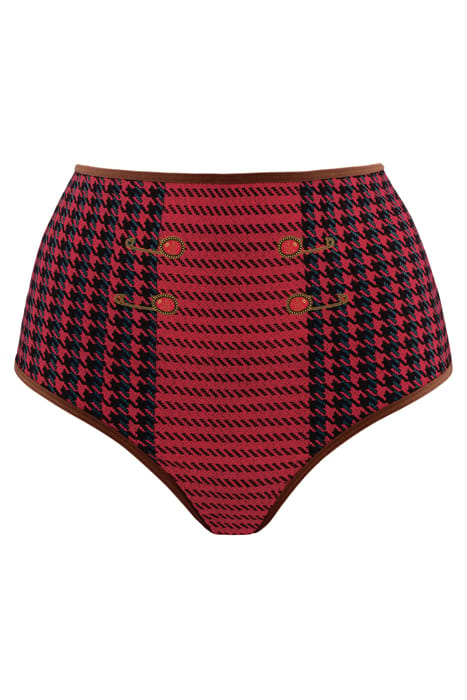 ARASAID RED PIED DE POULE BRIEFS 3