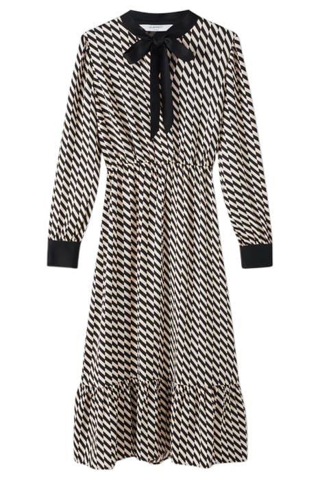 BRIDGET - MIDI DRESS BLACK/CREAM 3
