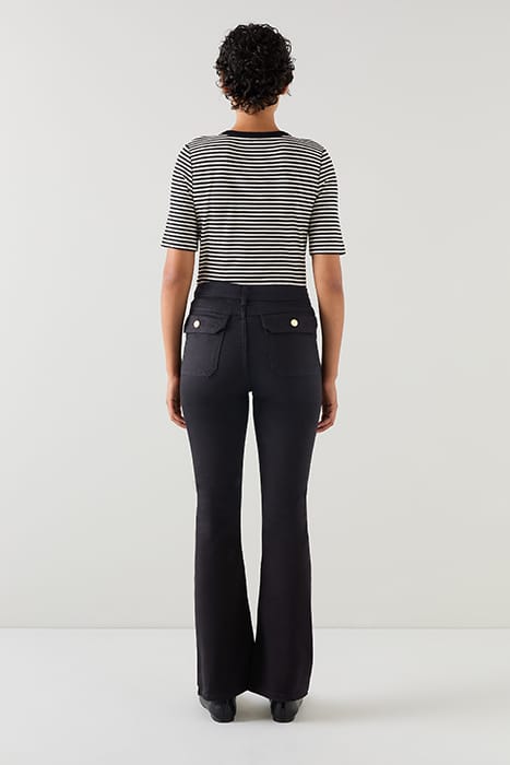 MILLIE KICKFLARE FLARED JEANS BLACK 2