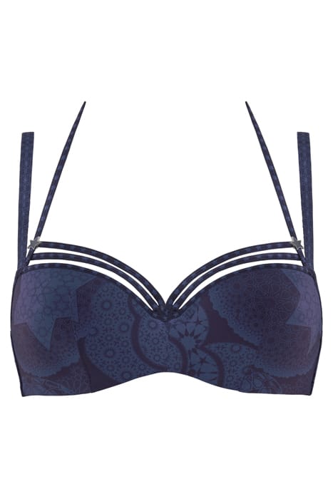 SUPERNOVA MIDNIGHT BLUE PLUNGE BALCONY BRA 3