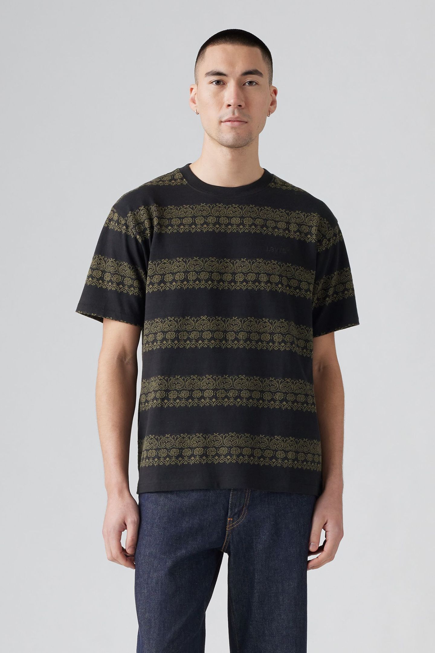 RED TAB VINTAGE TEE TRIPP GEO STRIPE JET 1