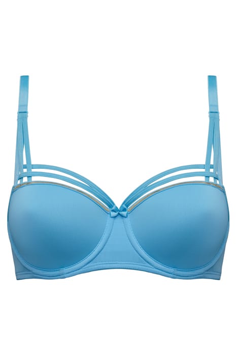 DAME DE PARIS BALTIC SEA AND GOLD BALCONY BRA 3